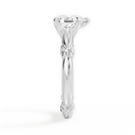 Claire Pear Cut Lab Grown Diamond 18Kt White Gold Engagement Ring - View 4