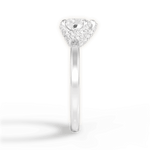 Gemma Heart Cut Lab Grown Diamond Platinum Engagement Ring - View 2