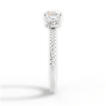 Giselle Asscher Cut Lab Grown Diamond 14Kt White Gold Engagement Ring - View 4