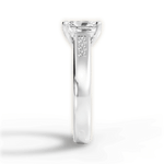 Brittany Radiant Cut Lab Grown Diamond Platinum Engagement Ring - View 4