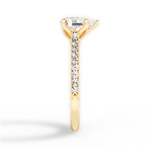 Gilda Pear Cut Lab Grown Diamond 18Kt Yellow Gold Engagement Ring - View 4