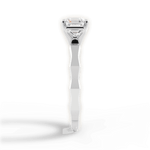 Aaliyah Asscher Cut Lab Grown Diamond 18Kt White Gold Engagement Ring - View 4