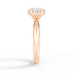 Claudia Oval Cut Lab Grown Diamond 18Kt Rose Gold Engagement Ring - View 2