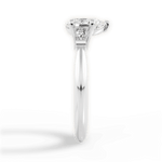 Emily Pear Cut Lab Grown Diamond Platinum Engagement Ring - View 4