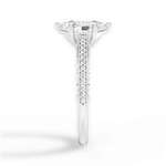Caroline Marquise Cut Lab Grown Diamond 14Kt White Gold Engagement Ring - View 2