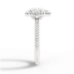 Joanne Pear Cut Lab Grown Diamond 18Kt White Gold Engagement Ring - View 4
