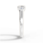 Ariana Asscher Cut Lab Grown Diamond 18Kt White Gold Engagement Ring - View 2