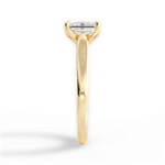 Carrie Emerald Cut Lab Grown Diamond 18Kt Yellow Gold Engagement Ring - View 3