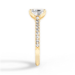 Gilda Radiant Cut Lab Grown Diamond 18Kt Yellow Gold Engagement Ring - View 3