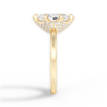 Gemma Marquise Cut Lab Grown Diamond 18Kt Yellow Gold Engagement Ring - View 4