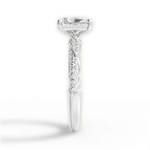 Gloria Radiant Cut Lab Grown Diamond 14Kt White Gold Engagement Ring - View 3