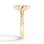 Elizabeth Marquise Cut Lab Grown Diamond 18Kt Yellow Gold Engagement Ring - View 3