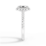 Ingrid Radiant Cut Lab Grown Diamond 14Kt White Gold Engagement Ring - View 3