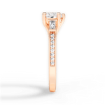 Katie Heart Cut Lab Grown Diamond 18Kt Rose Gold Engagement Ring - View 2