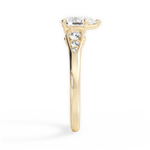 Cecilia Pear Cut Lab Grown Diamond 18Kt Yellow Gold Engagement Ring - View 2