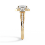 Katherine Emerald Cut Lab Grown Diamond 18Kt Yellow Gold Engagement Ring - View 2
