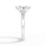 Annette Marquise Cut Lab Grown Diamond 14Kt White Gold Engagement Ring - View 3