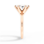 Casey Marquise Cut Lab Grown Diamond 18Kt Rose Gold Engagement Ring - View 4