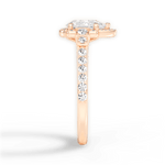 Joyce Pear Cut Lab Grown Diamond 18Kt Rose Gold Engagement Ring - View 2