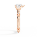 Claire Pear Cut Lab Grown Diamond 18Kt Rose Gold Engagement Ring - View 2
