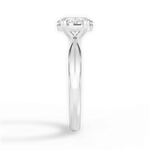 Anastasia Oval Cut Lab Grown Diamond 14Kt White Gold Engagement Ring - View 3