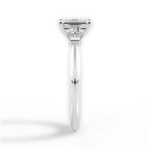 Emily Emerald Cut Lab Grown Diamond 18Kt White Gold Engagement Ring - View 4