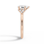 Celeste Pear Cut Lab Grown Diamond 18Kt Rose Gold Engagement Ring - View 2