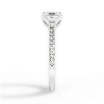 Gilda Asscher Cut Lab Grown Diamond 18Kt White Gold Engagement Ring - View 4