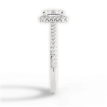 Jenny Asscher Cut Lab Grown Diamond 18Kt White Gold Engagement Ring - View 3