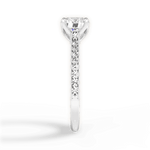 Gilda Round Cut Lab Grown Diamond Platinum Engagement Ring - View 4