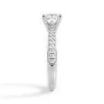 Kira Princess Cut Lab Grown Diamond 18Kt White Gold Engagement Ring - View 4