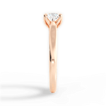 Carrie Cushion Cut Lab Grown Diamond 18Kt Rose Gold Engagement Ring - View 4