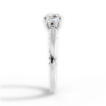 Annette Asscher Cut Lab Grown Diamond 14Kt White Gold Engagement Ring - View 4