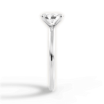 Allison Oval Cut Lab Grown Diamond 18Kt White Gold Engagement Ring - View 2