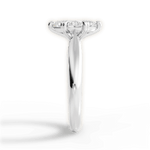 Camila Marquise Cut Lab Grown Diamond 18Kt White Gold Engagement Ring - View 2
