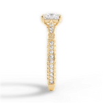Gabriela Princess Cut Lab Grown Diamond 18Kt Yellow Gold Engagement Ring - View 3