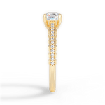 Caroline Asscher Cut Lab Grown Diamond 18Kt Yellow Gold Engagement Ring - View 4
