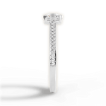 Denise Asscher Cut Lab Grown Diamond Platinum Engagement Ring - View 4