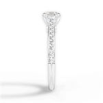 Frances Asscher Cut Lab Grown Diamond 18Kt White Gold Engagement Ring - View 3
