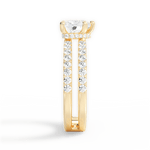 Christie Heart Cut Lab Grown Diamond 18Kt Yellow Gold Engagement Ring - View 3