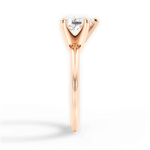 Casey Pear Cut Lab Grown Diamond 18Kt Rose Gold Engagement Ring - View 2