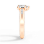 Brittany Pear Cut Lab Grown Diamond 18Kt Rose Gold Engagement Ring - View 4