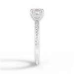 Janice Asscher Cut Lab Grown Diamond 14Kt White Gold Engagement Ring - View 4