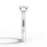 Dorothy Asscher Cut Lab Grown Diamond 14Kt White Gold Engagement Ring - View 2