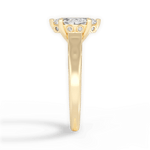 Carol Marquise Cut Lab Grown Diamond 18Kt Yellow Gold Engagement Ring - View 2
