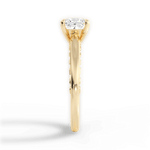 Annette Princess Cut Lab Grown Diamond 18Kt Yellow Gold Engagement Ring - View 4