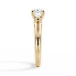 Florence Asscher Cut Lab Grown Diamond 18Kt Yellow Gold Engagement Ring - View 3