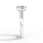 Ariana Radiant Cut Lab Grown Diamond Platinum Engagement Ring - View 3
