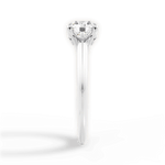 Amanda Round Cut Lab Grown Diamond Platinum Engagement Ring - View 3