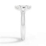 Dorothy Marquise Cut Lab Grown Diamond 18Kt White Gold Engagement Ring - View 2